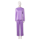 Ann Droid Linda Women Purple Nurse Uniform Cosplay Costume Outfit Halloween Carnival Suit