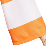 Anxiety Orange Striped Dress Outfit Cosplay Costume Outfits Halloween Carnival Suit