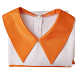 Anxiety Orange Striped Dress Outfit Cosplay Costume Outfits Halloween Carnival Suit