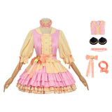 Anya Forger Women Pink Dress Cosplay Costume Outfit Halloween Carnival Suit