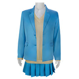 Ao no Hako Kano Chinatsu Women Blue Outfit Cosplay Costume Outfit Halloween Carnival Suit