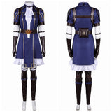 Arcane: League of Legends Season 2 (2024) Caitlyn Kiramman Women Blue Dress Set Cosplay Costume