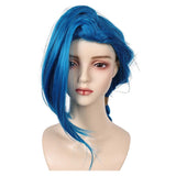 Arcane: League of Legends Season 2 (2024) Jinx Cosplay Blue Wig Carnival Halloween Party Props