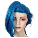 Arcane: League of Legends Season 2 (2024) Jinx Cosplay Blue Wig Carnival Halloween Party Props