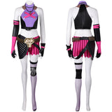 Arcane: League of Legends Season 2 (2024) Jinx Women Purple Outfit Cosplay Costume Outfits Halloween Carnival Suit