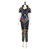 Arcane: League of Legends Season 2 (2024) Vi The Piltover Enforce Women Blue Outfit Cosplay Costume