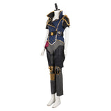 Arcane: League of Legends Season 2 (2024) Vi The Piltover Enforce Women Blue Outfit Cosplay Costume