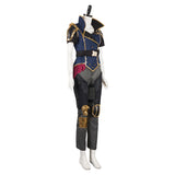 Arcane: League of Legends Season 2 (2024) Vi The Piltover Enforce Women Blue Outfit Cosplay Costume