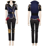 Arcane: League of Legends Season 2 (2024) Vi Women Blue Outfit Cosplay Costume Outfits Halloween Carnival Suit