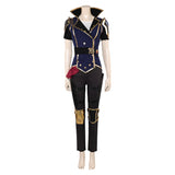 Arcane: League of Legends Season 2 (2024) Vi Women Blue Outfit Cosplay Costume Outfits Halloween Carnival Suit