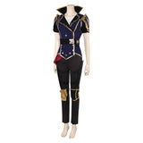 Arcane: League of Legends Season 2 (2024) Vi Women Blue Outfit Cosplay Costume Outfits Halloween Carnival Suit