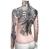 Arcane: League of Legends Season 2 (2024) Vi Women Printed Tattoo Top Cosplay Costume