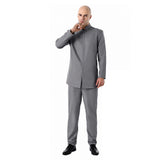 Austin Powers Dr. Evil Gray Outfit Cosplay Costume Outfit Halloween Carnival Suit