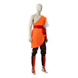 Avatar: The Last Airbender Aang Orange One-shoulder Practice Outfit Cosplay Costume Outfit Halloween Carnival Suit