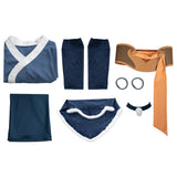 Avatar: The Last Airbender Katara Women Blue Outfit Cosplay Costume Outfit Halloween Carnival Suit