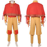 Avatar: The Last Airbender Season 2 Aang Brown Outfit Cosplay Costume Outfit Halloween Carnival Suit