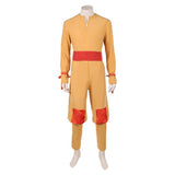Avatar: The Last Airbender Season 2 Aang Brown Outfit Cosplay Costume Outfit Halloween Carnival Suit