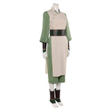 Avatar: The Last Airbender Season 2 Toph Beifong Women White Outfit Cosplay Costume Outfit Halloween Carnival Suit
