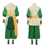 Avatar: The Last Airbender Toph Beifong Women Green Outfit Cosplay Costume Outfit Halloween Carnival Suit