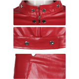 Ban Red Top Pants Full Set Outfit Cosplay Costume Outfits Halloween Carnival Suit