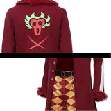 Bartolomeo Red Trench Coat Outfit Cosplay Costume Outfit Halloween Carnival Suit