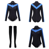Batman Nightwing Women Bodysuit Cosplay Costume Outfit Halloween Carnival Suit