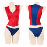 Baywatch Summer Quinn Women Red Swimsuit Cosplay Costume Outfit Halloween Carnival Suit