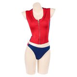 Baywatch Summer Quinn Women Red Swimsuit Cosplay Costume Outfit Halloween Carnival Suit