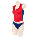 Baywatch Summer Quinn Women Red Swimsuit Cosplay Costume Outfit Halloween Carnival Suit