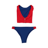 Baywatch Summer Quinn Women Red Swimsuit Cosplay Costume Outfit Halloween Carnival Suit