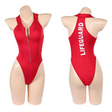 Baywatch Victoria Leeds Women Red Swimsuit Cosplay Costume Outfit Halloween Carnival Suit