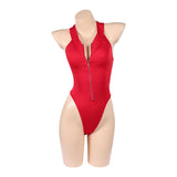 Baywatch Victoria Leeds Women Red Swimsuit Cosplay Costume Outfit Halloween Carnival Suit