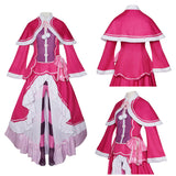 Beatrice Women Pink Outfit Cosplay Costume Outfit Halloween Carnival Suit