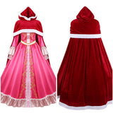 Beauty and the Beast Belle Women Pink Dress Cosplay Costume Outfit Halloween Carnival Suit