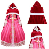 Beauty and the Beast Belle Women Pink Dress Cosplay Costume Outfit Halloween Carnival Suit