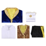 Beauty and the Beast The Beast Blue Outfit Cosplay Costume Outfit Halloween Carnival Suit