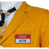 Beetlejuice 1989 Bob Shrinker Yellow Suit Cosplay Costume Outfits Halloween Carnival Suit