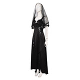 Beetlejuice 2024 Astrid Deetz Women Black Wedding Dress Cosplay Costume Outfits Halloween Carnival Suit