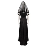 Beetlejuice 2024 Astrid Deetz Women Black Wedding Dress Cosplay Costume Outfits Halloween Carnival Suit