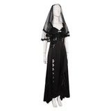 Beetlejuice 2024 Astrid Deetz Women Black Wedding Dress Cosplay Costume Outfits Halloween Carnival Suit