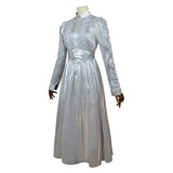 Beetlejuice 2024 Astrid Deetz Women White Dress Cosplay Costume Outfits Halloween Carnival Suit