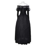Beetlejuice 2024 Delores Women Black Dress Cosplay Costume Outfits Halloween Carnival Suit