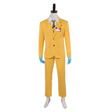 Beetlejuice 2024 Shrunken Head Bob Yellow Outfit Cosplay Costume Outfits Halloween Carnival Suit