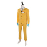 Beetlejuice 2024 Shrunken Head Bob Yellow Outfit Cosplay Costume Outfits Halloween Carnival Suit