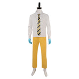 Beetlejuice 2024 Shrunken Head Bob Yellow Outfit Cosplay Costume Outfits Halloween Carnival Suit