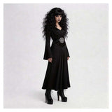 Beetlejuice Lydia Women Black Dress Cosplay Costume Outfit Halloween Carnival Suit