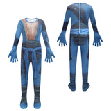 Black Myth: Wukong Wukong Kids Children Blue Jumpsuit Cosplay Costume Outfits Halloween Carnival Suit