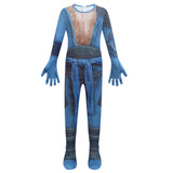 Black Myth: Wukong Wukong Kids Children Blue Jumpsuit Cosplay Costume Outfits Halloween Carnival Suit