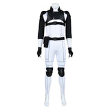 Black Torch Jirou Azuma White Jumpsuit Cosplay Costume Outfit Halloween Carnival Suit
