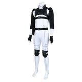 Black Torch Jirou Azuma White Jumpsuit Cosplay Costume Outfit Halloween Carnival Suit